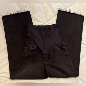 Women's Black maternity flare Jeans